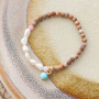 Machen Sie shiny Armb&auml;nder und Ohrringe mit Natursteinperlen 
