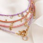 Zierlich schicke Halsketten mit Glasperlen Rocailles