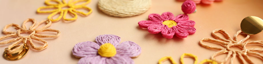 Rattan / Gehäkelte Anhänger Rattan / Gehäkelte Anhänger