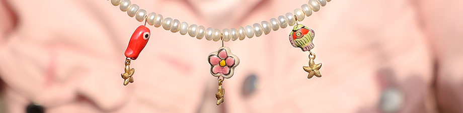 Keramik Perlen Diverse Formen