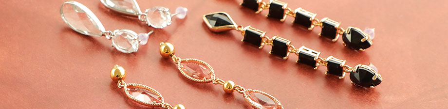 Ohrringe aus Kristallglas