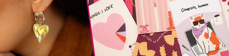 Ohrringe aus Kristallglas und BY31&reg;-Schmuckkarten