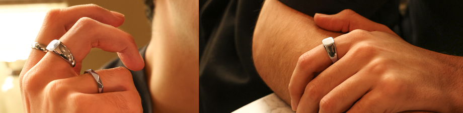 Neue Serie mit Ringen aus Edelstahl f&uuml;r Herren