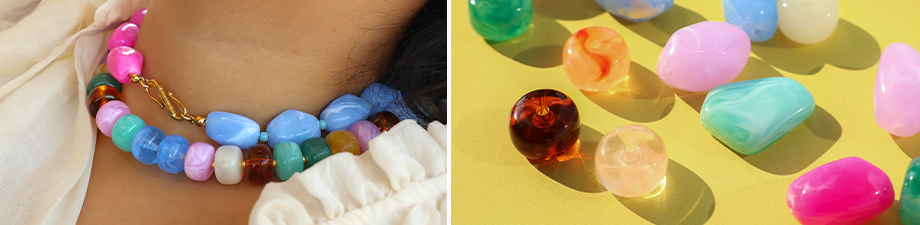 Just in! Wunderschöne Acrylperlen Just in! Wunderschöne Acrylperlen