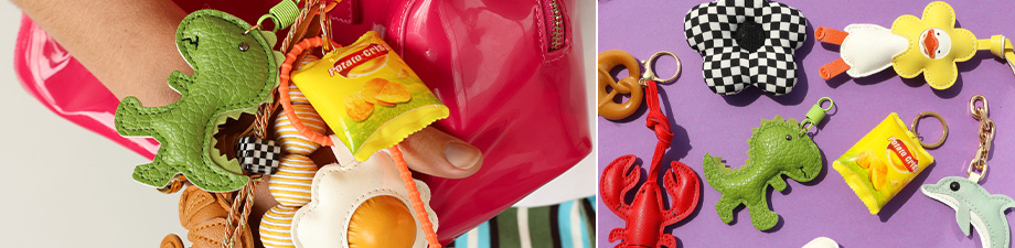 Neue Serie mit trendaktuellen Taschenanh&auml;ngern