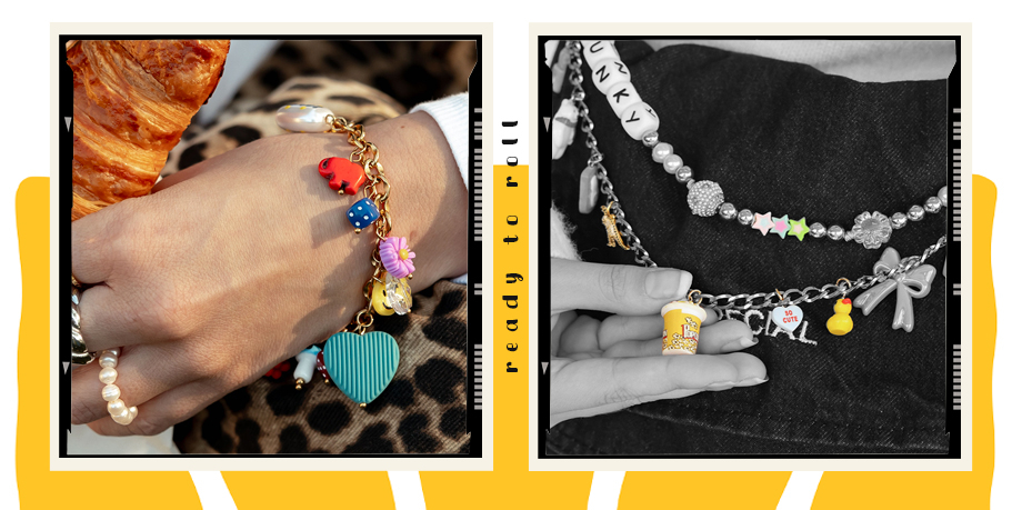 Resin / Velvet Anhänger und Perlen